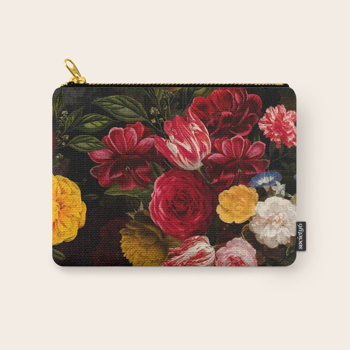 Dutch Vintage Midnight Flower Garden Carry All Pouch Gallery Image 1