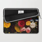 Dutch Vintage Midnight Flower Garden Laptop Sleeve Gallery Image 2