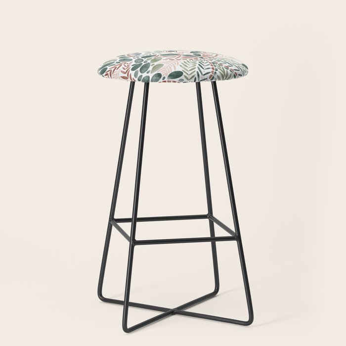 Jungle Charm Artistic Medley Stool Gallery Image 1