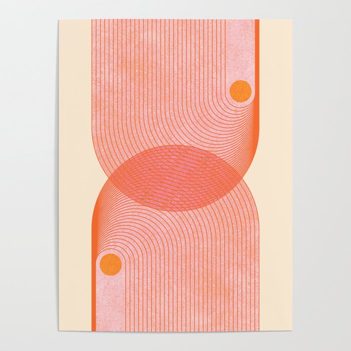 Abstraction_SUN_SUMMER_RED_HOT_SHINE_POP_ART_0322M Poster Gallery Image 4