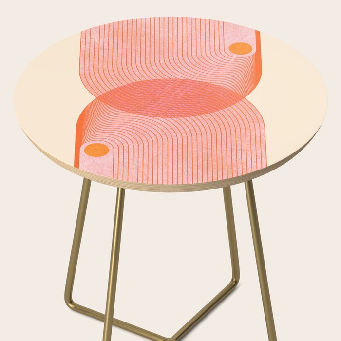 Abstraction_SUN_SUMMER_RED_HOT_SHINE_POP_ART_0322M Side Table Gallery Image 2