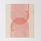 Abstraction_SUN_SUMMER_RED_HOT_SHINE_POP_ART_0322M Throw Blanket Gallery Image 2
