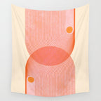 Abstraction_SUN_SUMMER_RED_HOT_SHINE_POP_ART_0322M Wall Tapestry Gallery Image 4