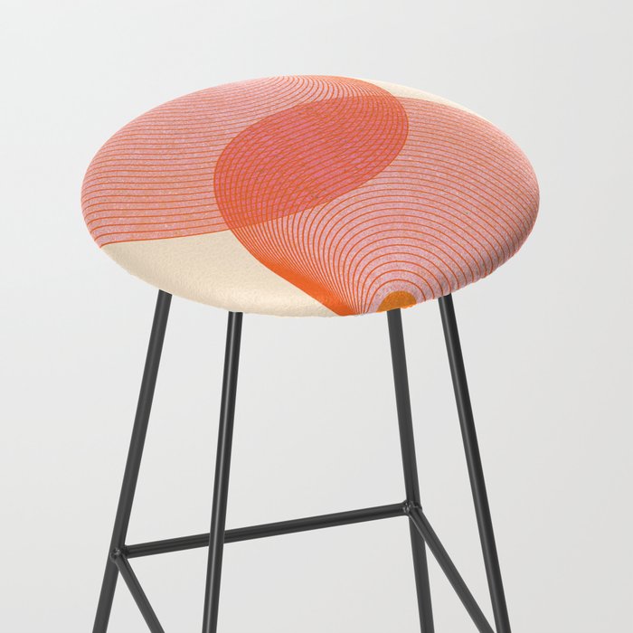 Abstraction_SUN_SUMMER_RED_HOT_SHINE_POP_ART_0322M Stool Gallery Image 2