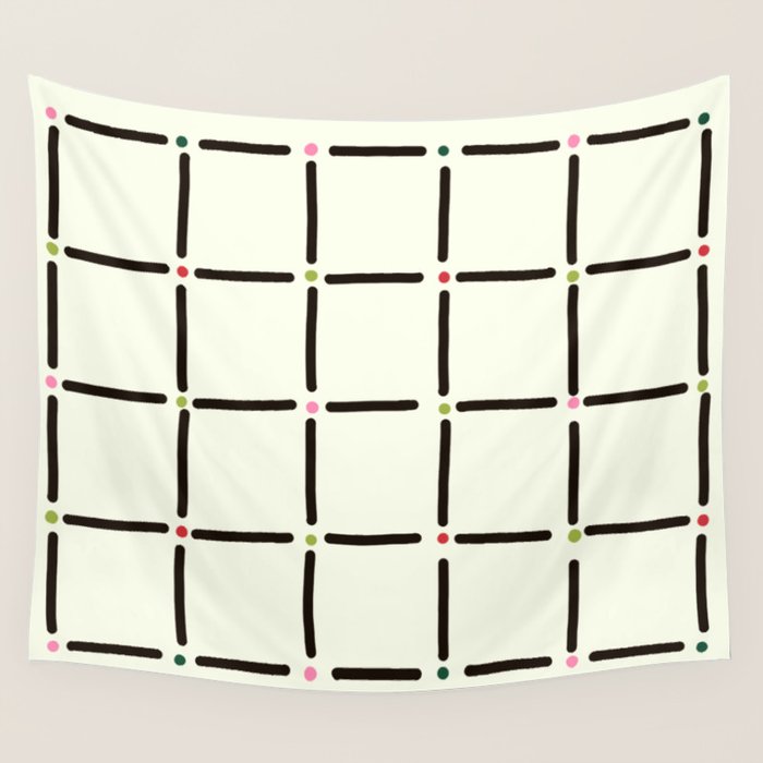 Confetti Grid Wall Tapestry Gallery Image 4