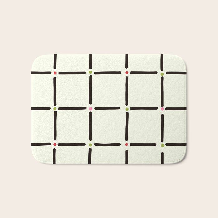 Confetti Grid Bath Mat Gallery Image 1