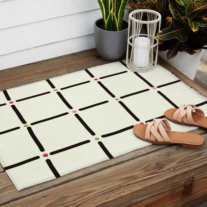 Confetti Grid Outdoor Rug Gallery Image 2