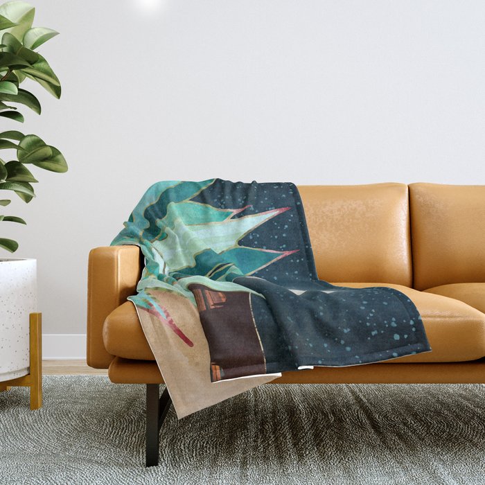 Desert Agave Throw Blanket Gallery Image 1