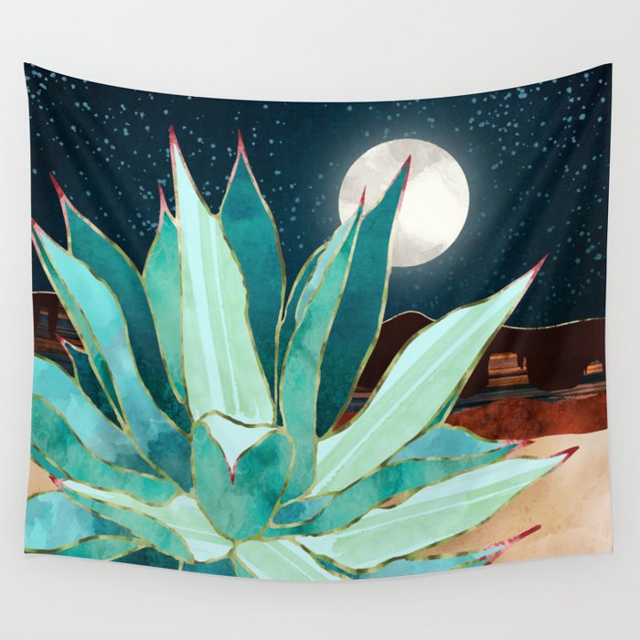 Desert Agave Wall Tapestry Gallery Image 1