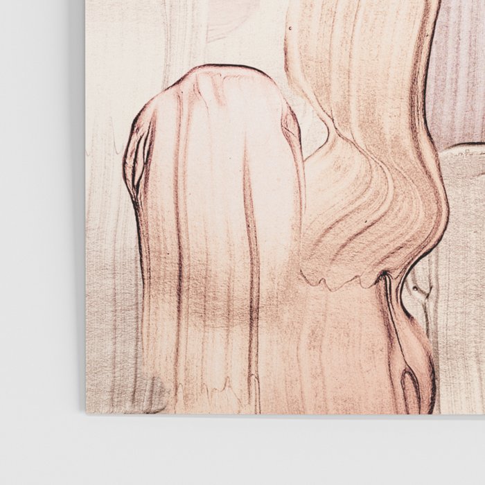 Shiny Metal Copper Hand Drawn Strokes Poster Gallery Image 3