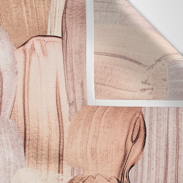 Shiny Metal Copper Hand Drawn Strokes Wall Tapestry Gallery Image 3