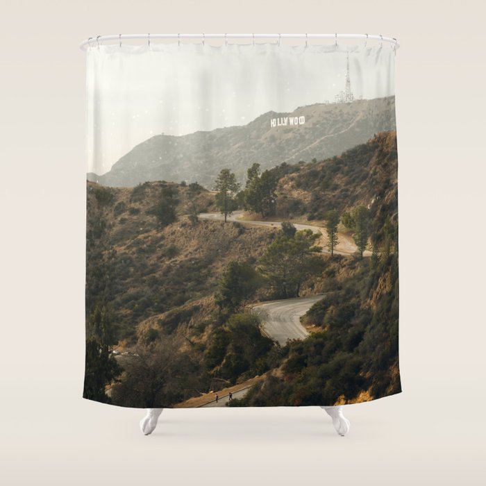 Hollywood Hills Los Angeles Shower Curtain Gallery Image 1