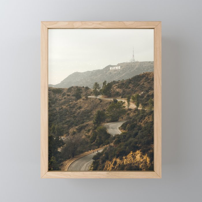 Hollywood Hills Los Angeles Mini Art Print Gallery Image 1