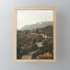 Hollywood Hills Los Angeles Mini Art Print Gallery Image 1