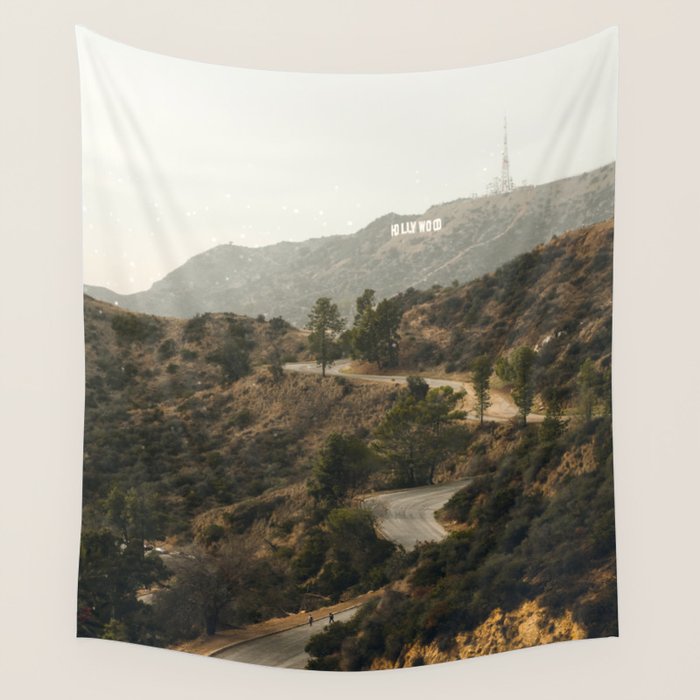 Hollywood Hills Los Angeles Wall Tapestry Gallery Image 4