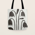 Linocut Tulips #2 Tote Bag Gallery Image 1