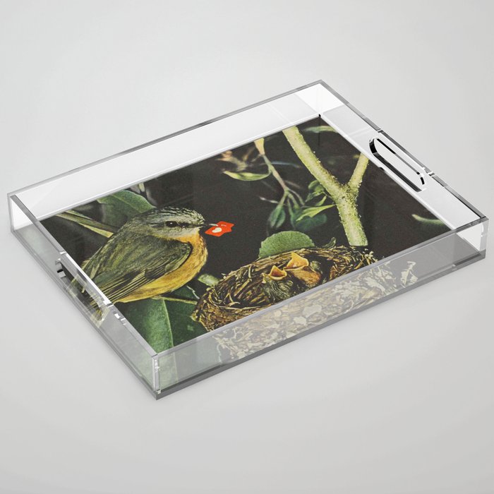 Birdie likes Acrylic Tray Gallery Image 1