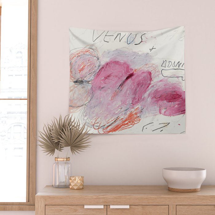 Cy Twombly Venus Adonis Wall Tapestry Gallery Image 2