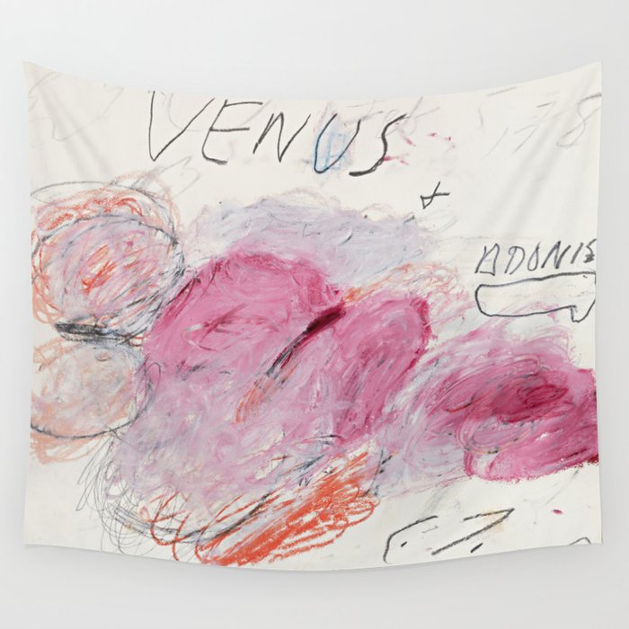 Cy Twombly Venus Adonis Wall Tapestry