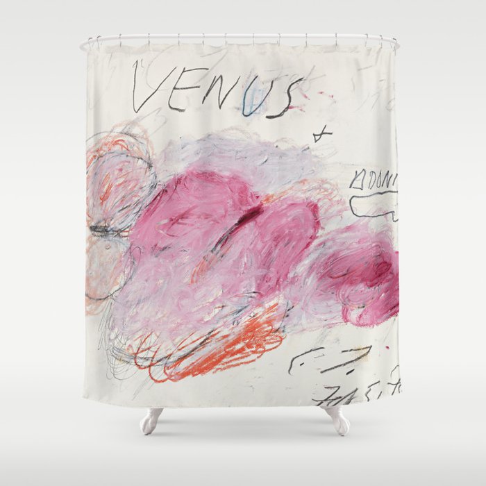 Cy Twombly Venus Adonis Shower Curtain Gallery Image 1