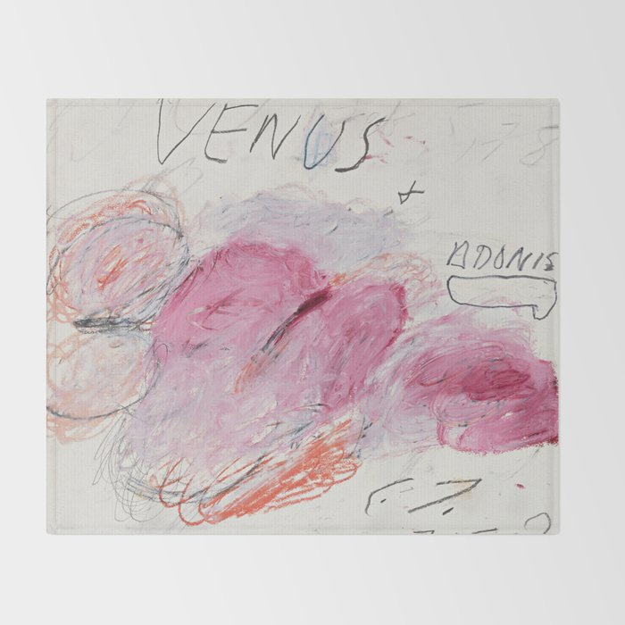 Cy Twombly Venus Adonis Throw Blanket Gallery Image 2