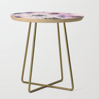 Abstract flowered paint modern Side Table Gallery Image 1