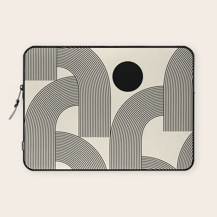 Abstraction_SUNLIGHT_SUNSHINE_LINE_POP_ART_Minimalism_001A Laptop Sleeve Gallery Image 1