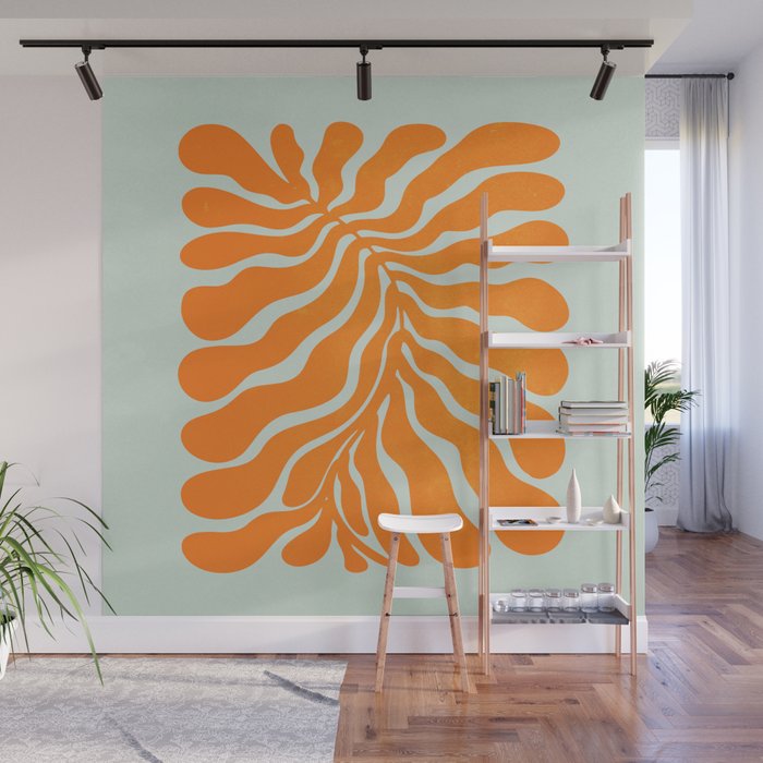 Frozen Sunrise Ferns: Matisse Edition  Wall Mural Gallery Image 1