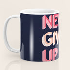 Never give up - pink Coffee Mug Gallery Image 3