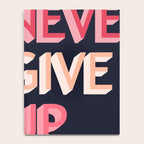 Never give up - pink Notebook Gallery Image 4