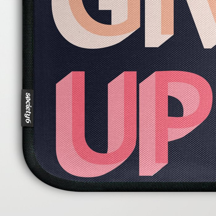 Never give up - pink Laptop Sleeve Gallery Image 3