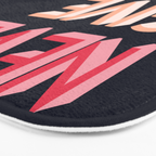 Never give up - pink Bath Mat Gallery Image 3