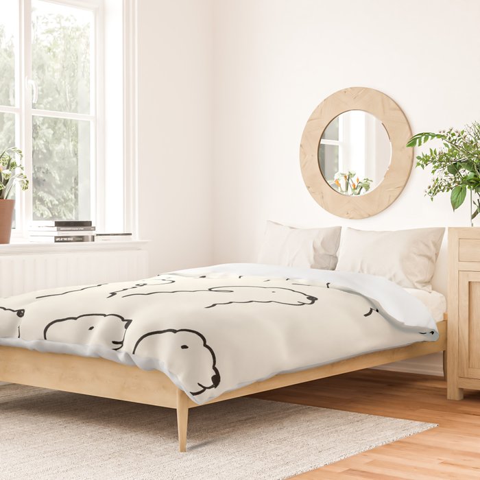 A monochrome love story Duvet Cover Gallery Image 2