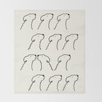 A monochrome love story Throw Blanket Gallery Image 2