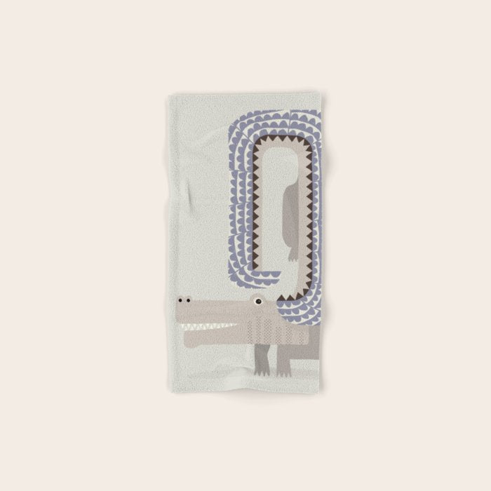 Whimsical Crocodile Bath Towel Gallery Image 1