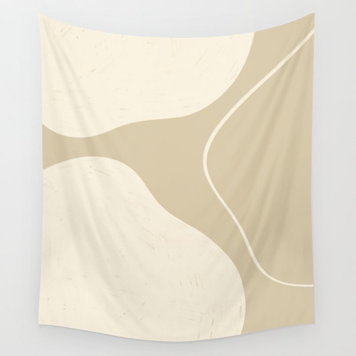 Neutral Shapes #1 Wall Tapestry Gallery Image 4
