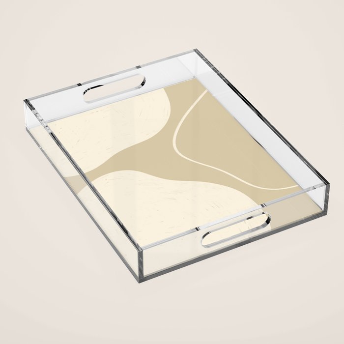 Neutral Shapes #1 Acrylic Tray Gallery Image 1