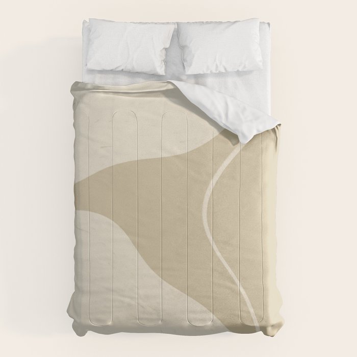 Neutral Shapes #1 Comforter Gallery Image 6