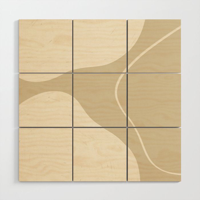 Neutral Shapes #1 Wood Wall Art Gallery Image 1
