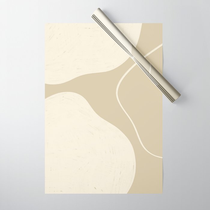 Neutral Shapes #1 Wrapping Paper Gallery Image 1