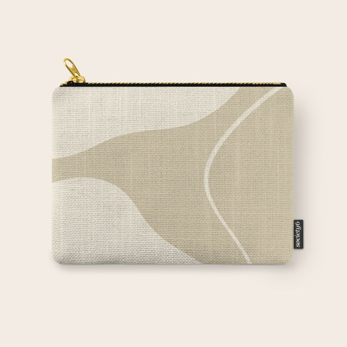 Neutral Shapes #1 Carry All Pouch Gallery Image 1