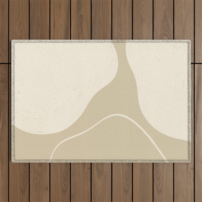Neutral Shapes #1 Outdoor Rug Gallery Image 1