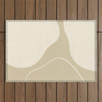 Neutral Shapes #1 Outdoor Rug Gallery Image 1