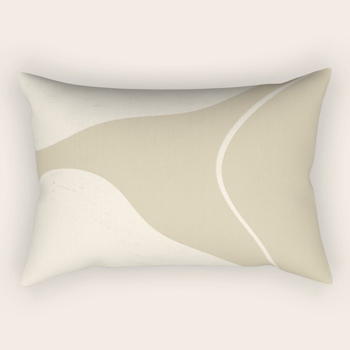 Neutral Shapes #1 Rectangular Pillow Gallery Image 1