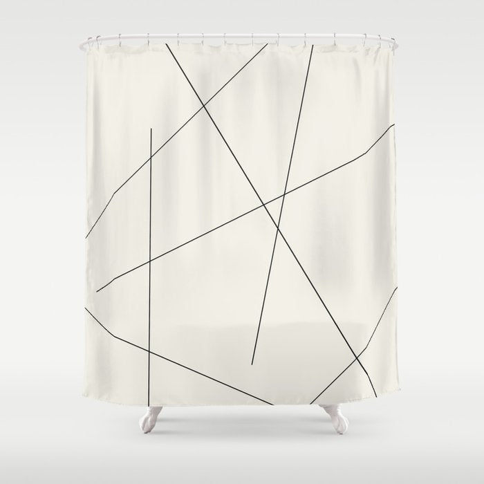 Minimal Geometric Art 06 Shower Curtain Gallery Image 1