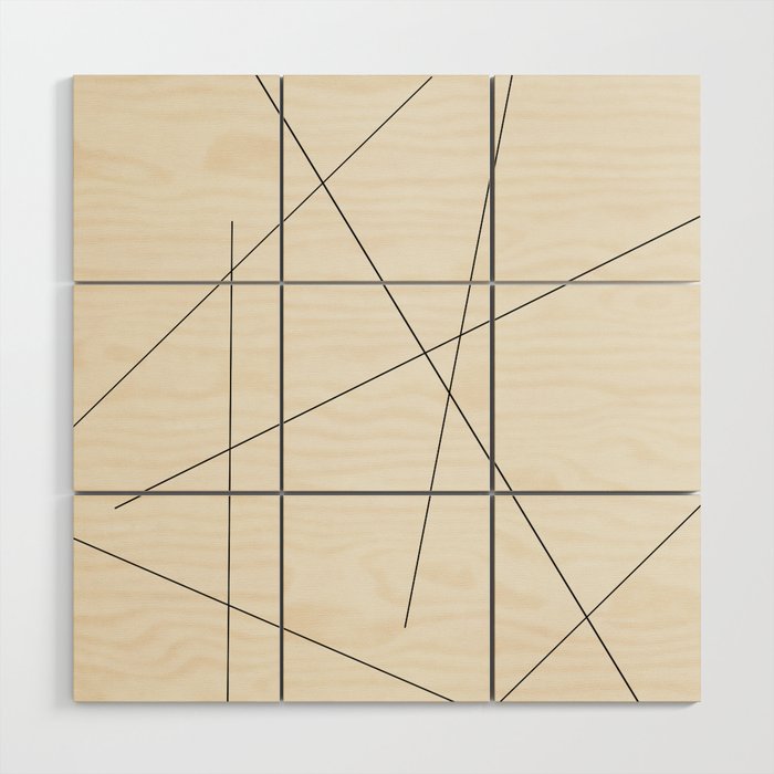 Minimal Geometric Art 06 Wood Wall Art Gallery Image 1
