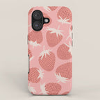 Pink Strawberries iPhone Case Gallery Image 1
