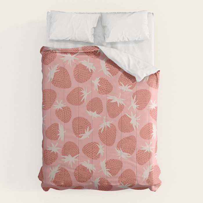Pink Strawberries Comforter Gallery Image 1