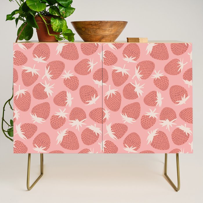 Pink Strawberries Credenza Gallery Image 1