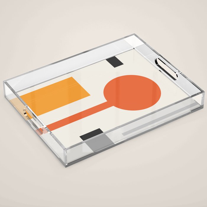 Mid Century 06 Acrylic Tray Gallery Image 1